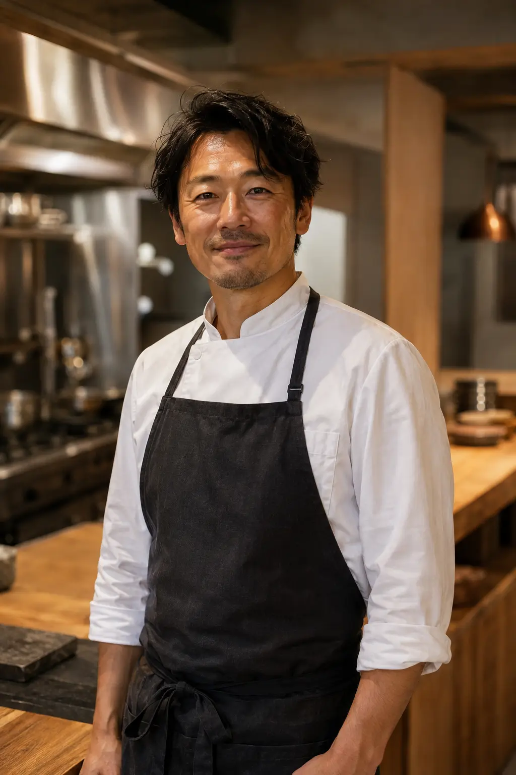 料理人・高橋蓮のポートレート